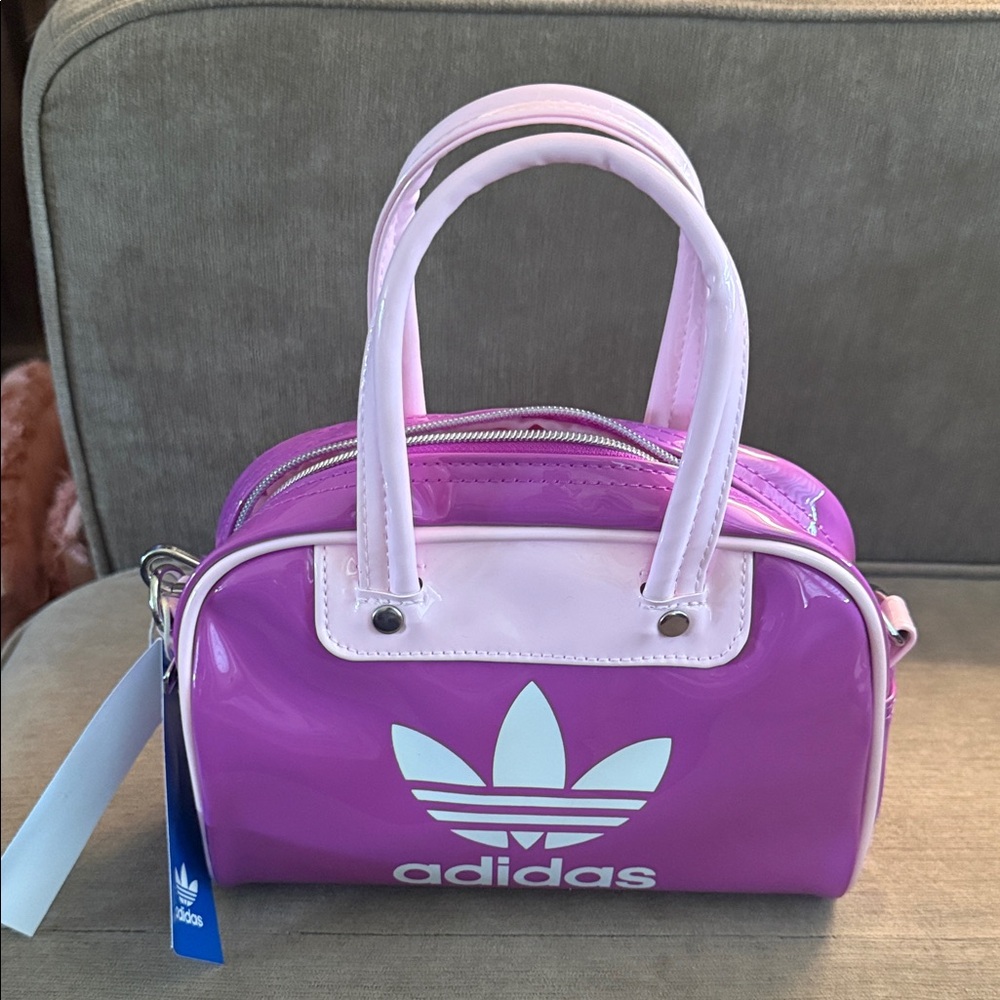 Adidas Purple and Pink Mini Bag